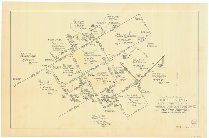 66216, Hood County Working Sketch 22, General Map Collection