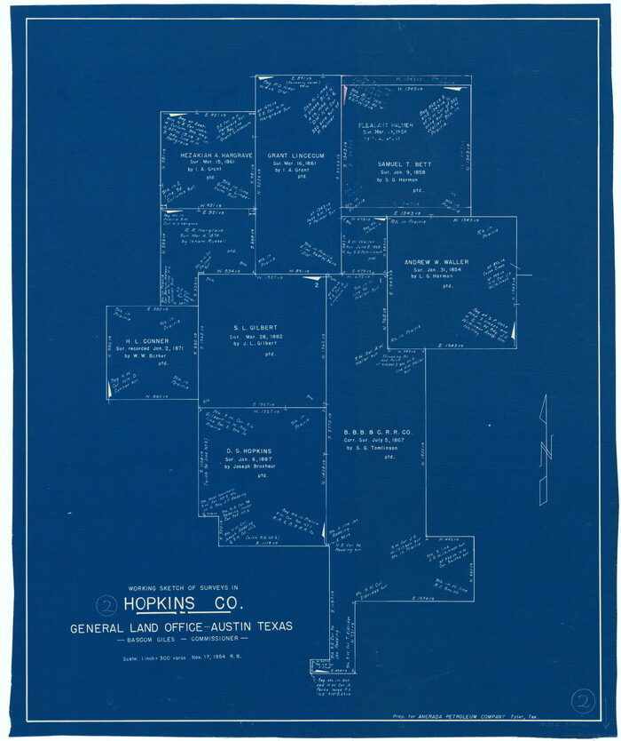 66227, Hopkins County Working Sketch 2, General Map Collection