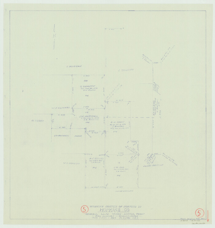 66230, Hopkins County Working Sketch 5, General Map Collection