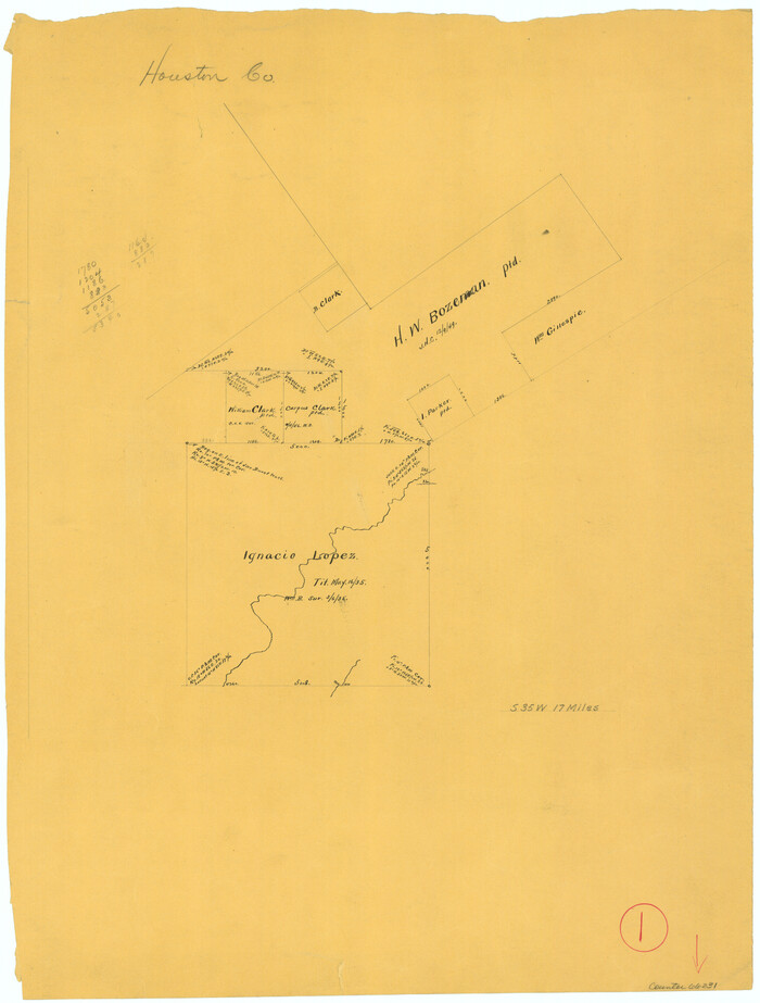 66231, Houston County Working Sketch 1, General Map Collection
