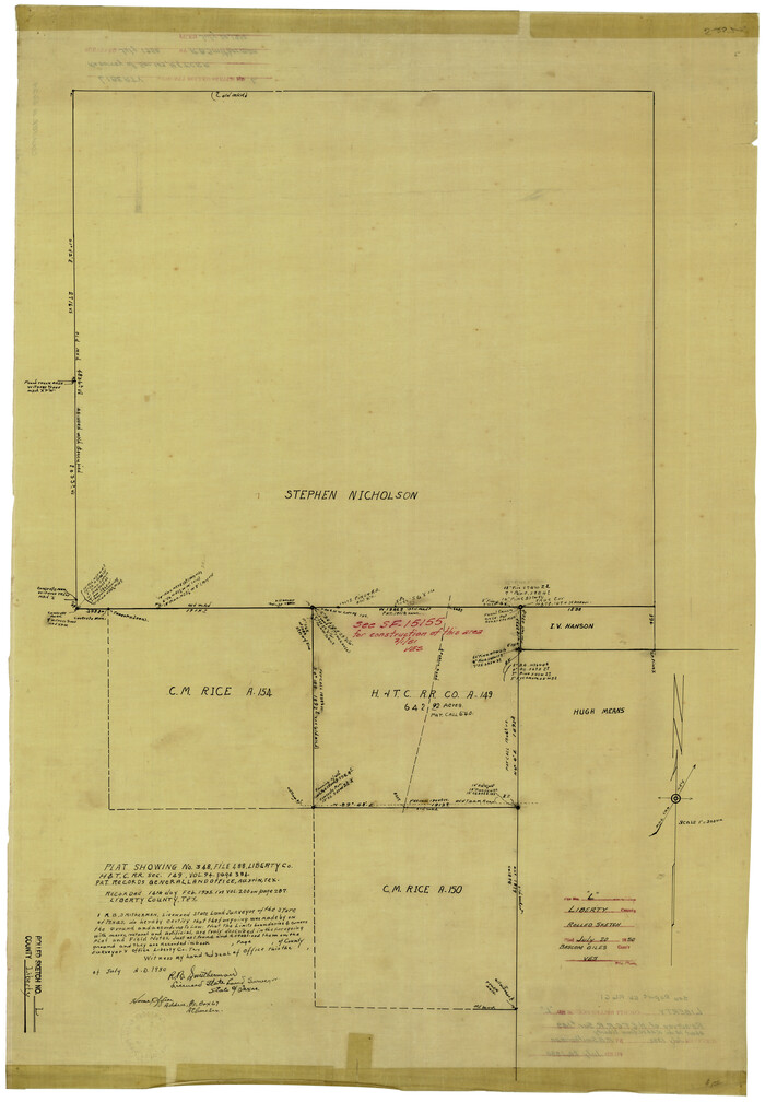 6624, Liberty County Rolled Sketch L, General Map Collection