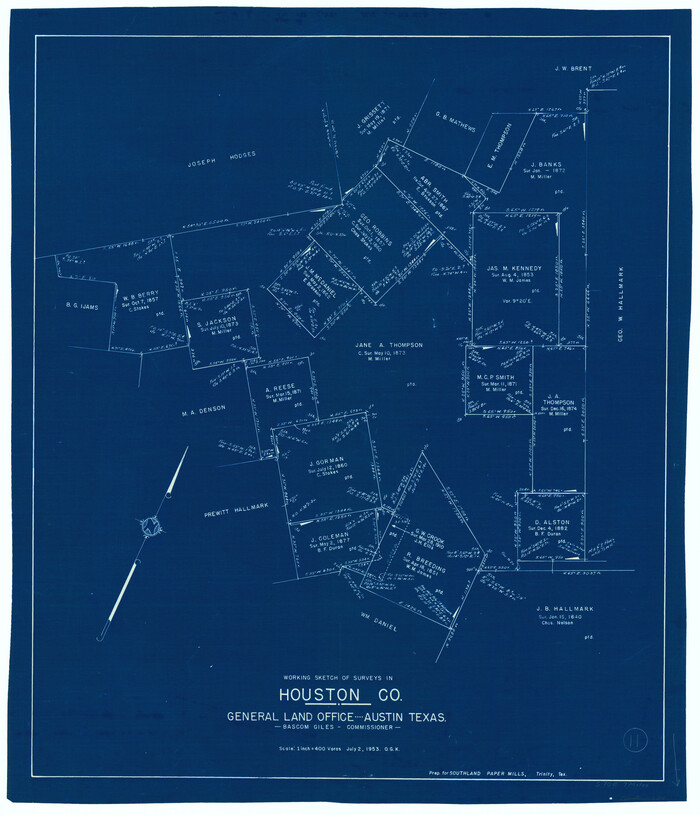 66241, Houston County Working Sketch 11, General Map Collection