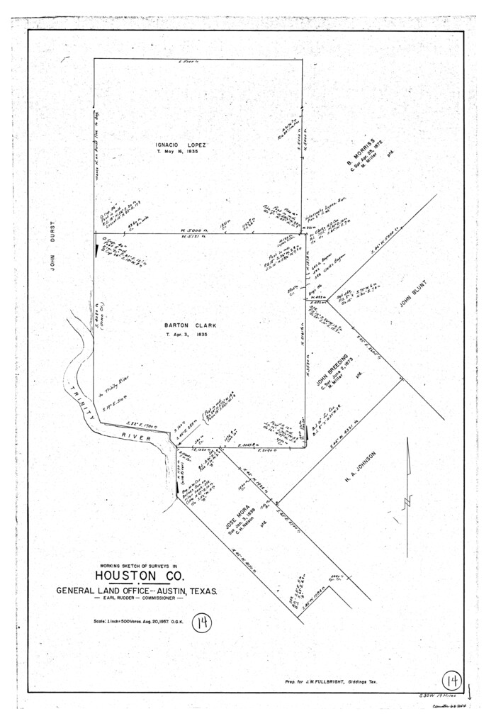 66244, Houston County Working Sketch 14, General Map Collection