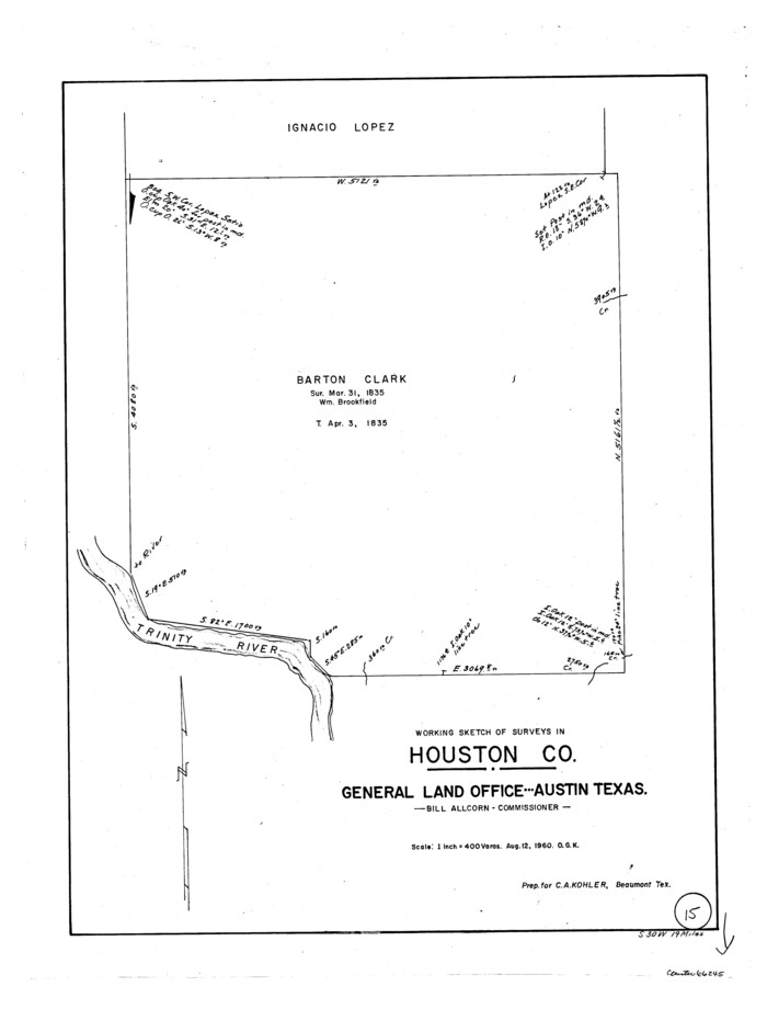 66245, Houston County Working Sketch 15, General Map Collection