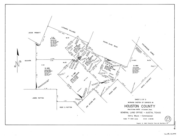 66253, Houston County Working Sketch 23, General Map Collection