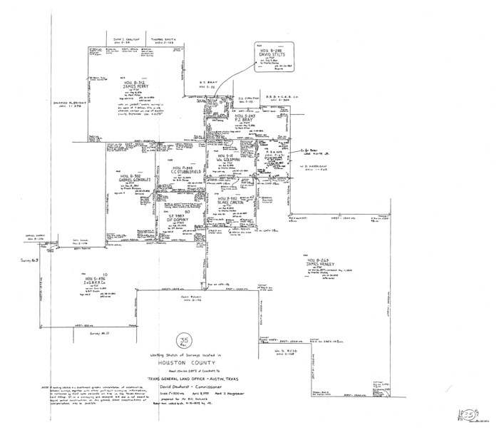 66266, Houston County Working Sketch 35, revised, General Map Collection