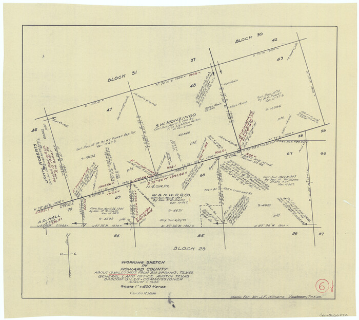 66272, Howard County Working Sketch 6, General Map Collection