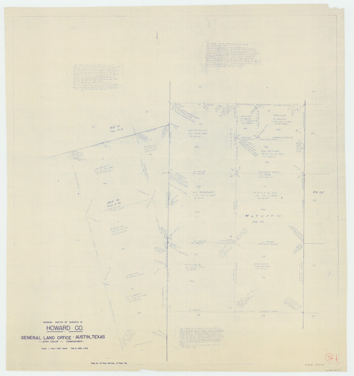66276, Howard County Working Sketch 9a, General Map Collection