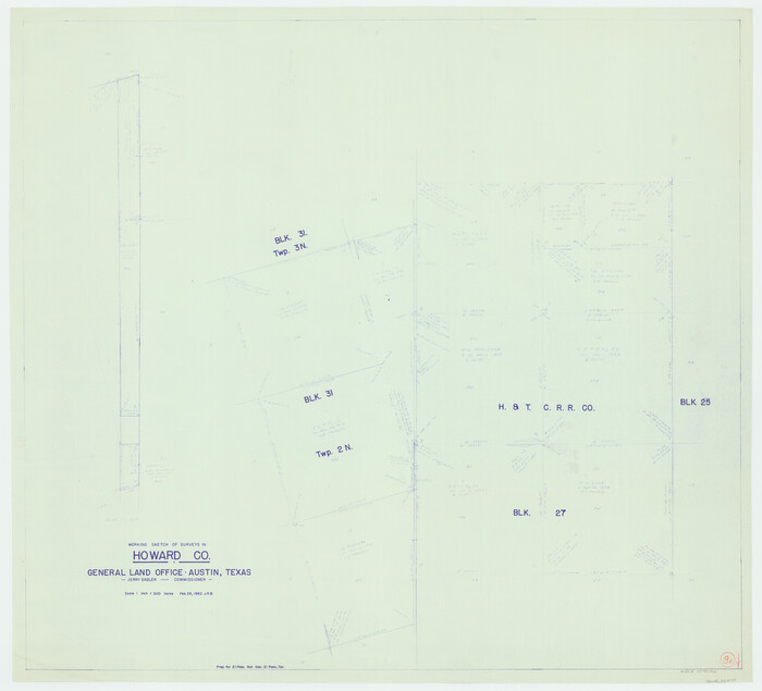 66277, Howard County Working Sketch 9b, General Map Collection