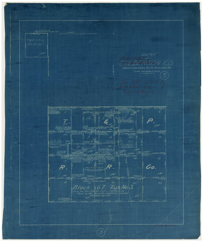 66284, Hudspeth County Working Sketch 3, General Map Collection