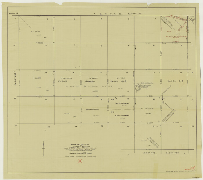 66292, Hudspeth County Working Sketch 11, General Map Collection