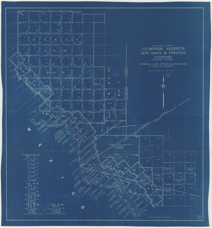 66293, Hudspeth County Working Sketch 11a, General Map Collection