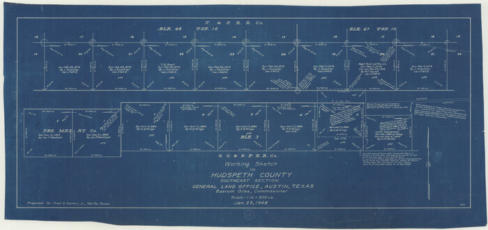 66294, Hudspeth County Working Sketch 12, General Map Collection