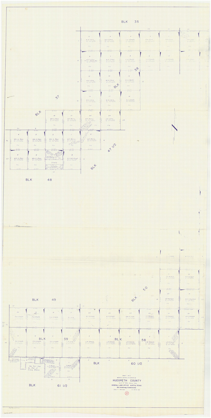 66312, Hudspeth County Working Sketch 30, General Map Collection