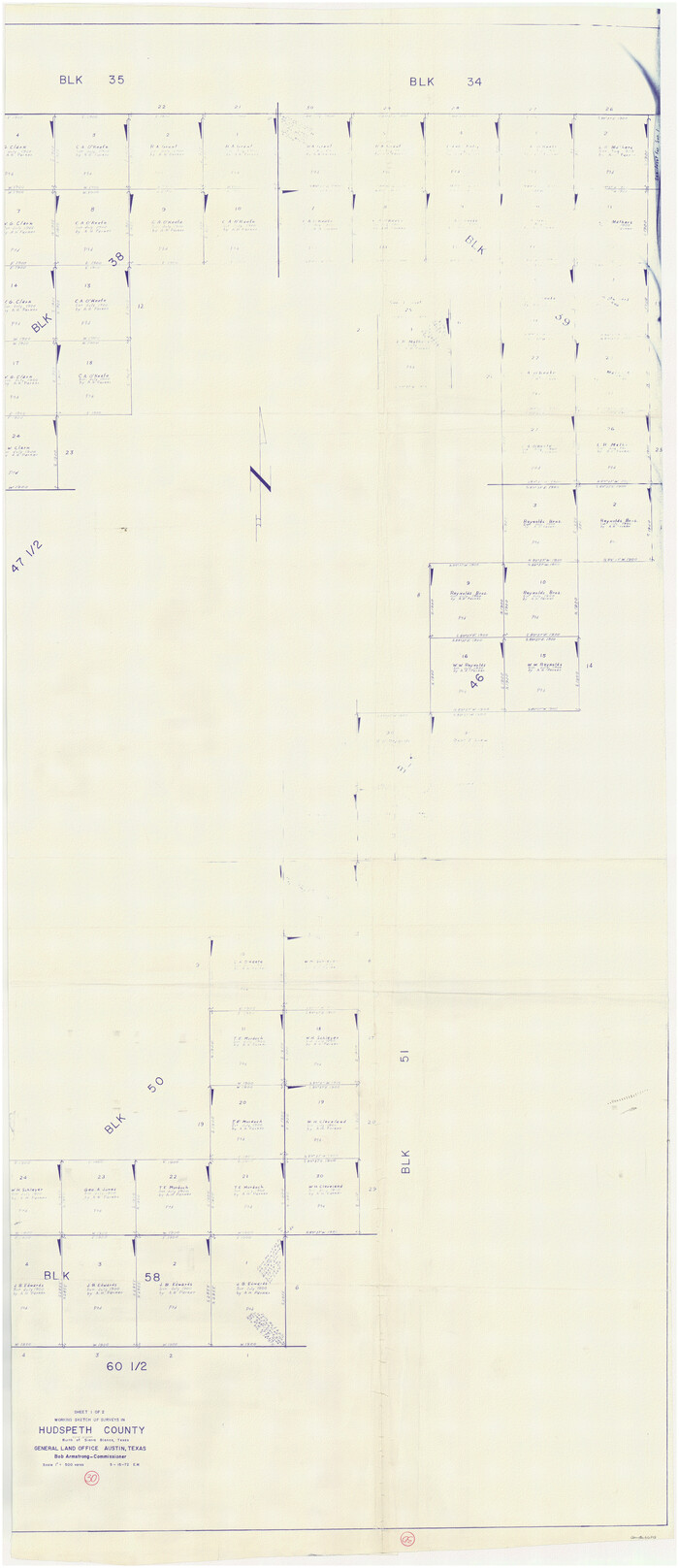 66313, Hudspeth County Working Sketch 30, General Map Collection