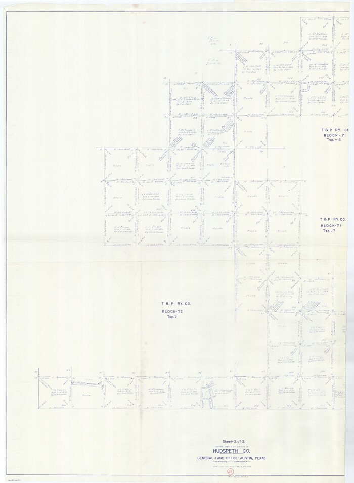 66314, Hudspeth County Working Sketch 31, General Map Collection