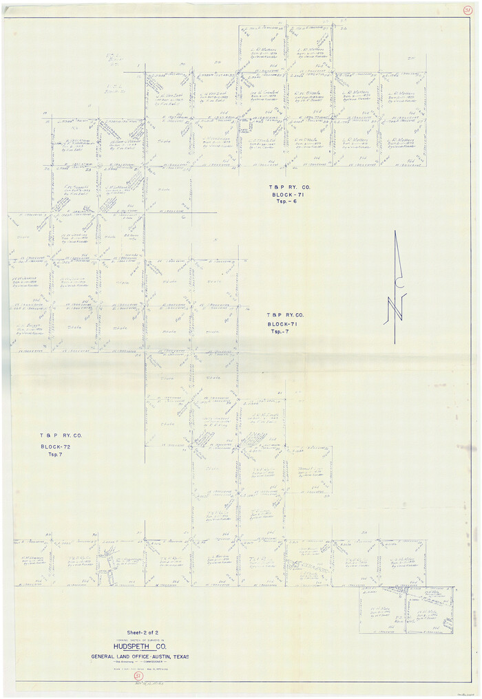 66315, Hudspeth County Working Sketch 31, General Map Collection
