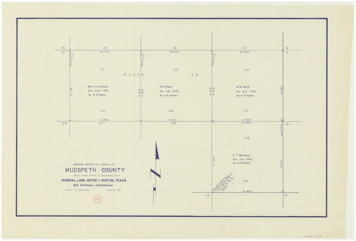 66316, Hudspeth County Working Sketch 32, General Map Collection