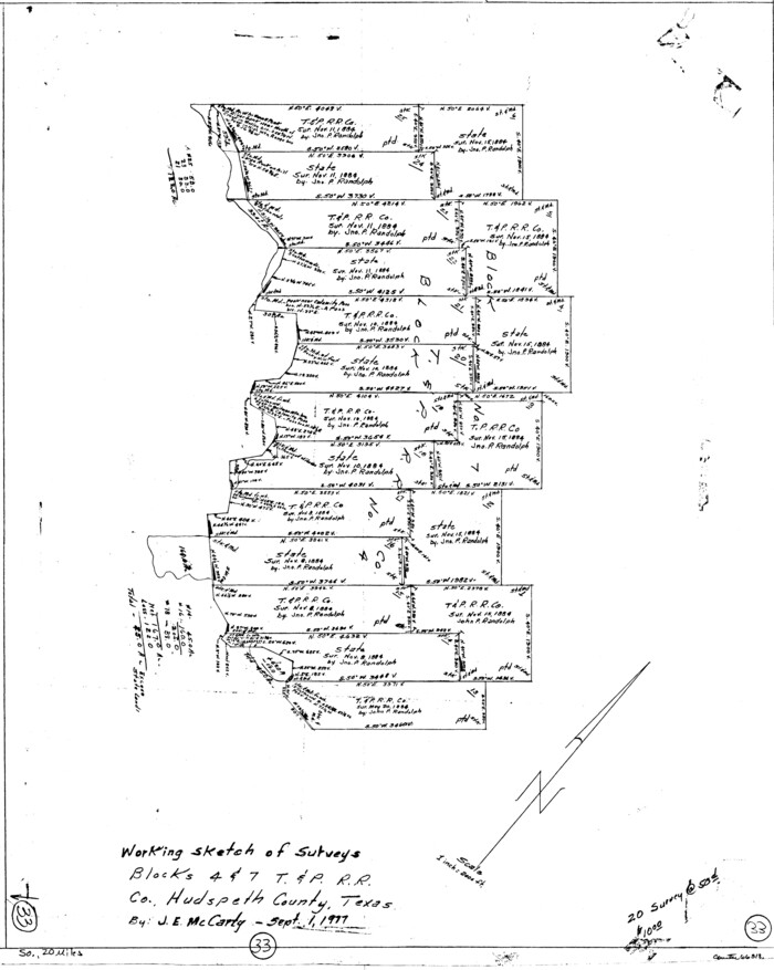 66318, Hudspeth County Working Sketch 33, General Map Collection