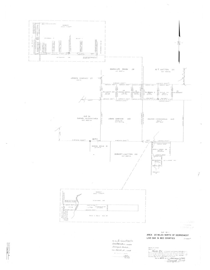 6632, Live Oak County Rolled Sketch 2, General Map Collection