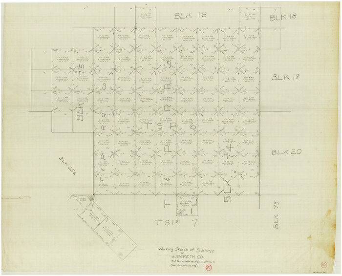 66330, Hudspeth County Working Sketch 45, General Map Collection