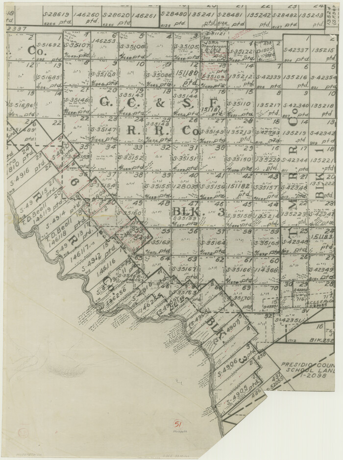 66336, Hudspeth County Working Sketch 51, General Map Collection