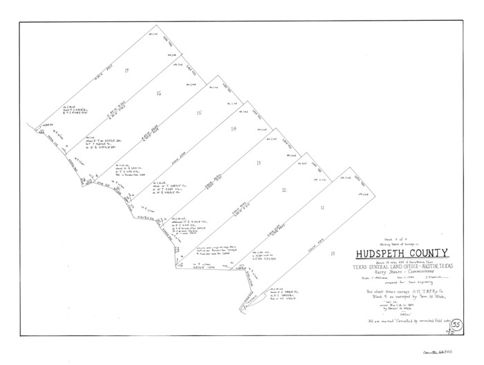 66340, Hudspeth County Working Sketch 55, General Map Collection