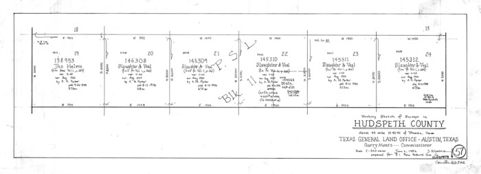 66342, Hudspeth County Working Sketch 57, General Map Collection