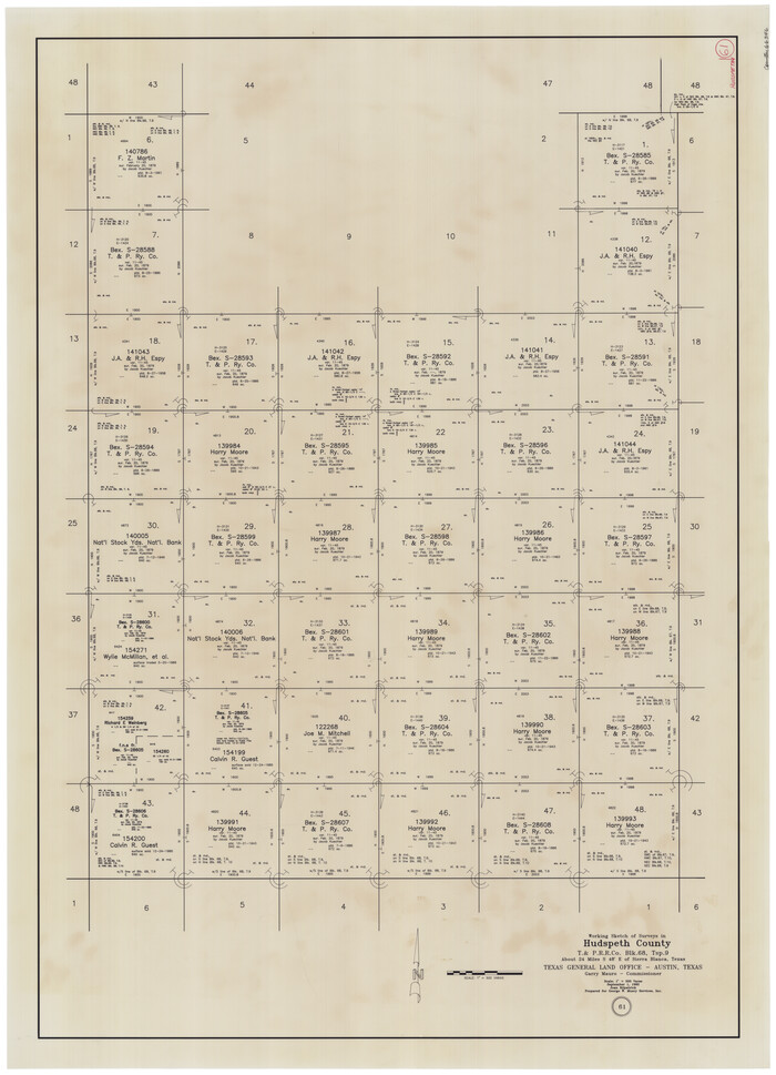 66346, Hudspeth County Working Sketch 61, General Map Collection
