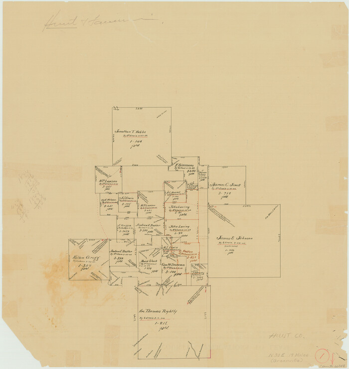 66348, Hunt County Working Sketch 1, General Map Collection