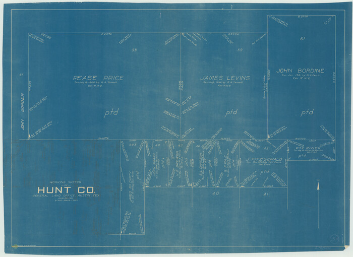 66350, Hunt County Working Sketch 3, General Map Collection