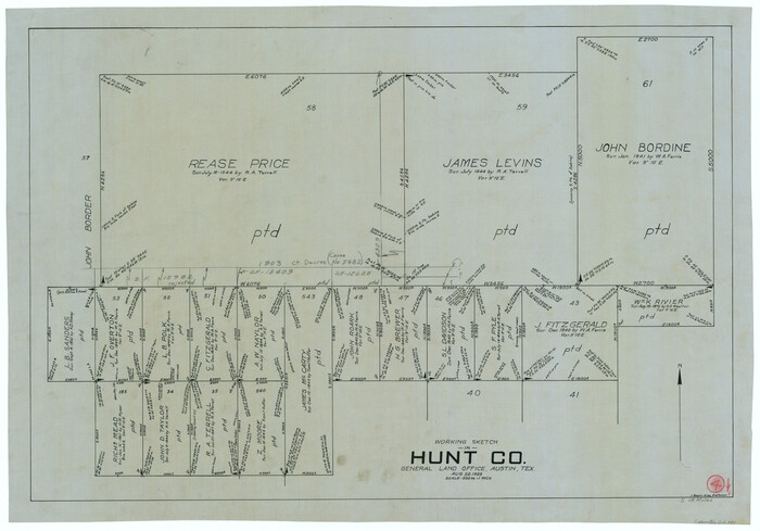 66351, Hunt County Working Sketch 4, General Map Collection