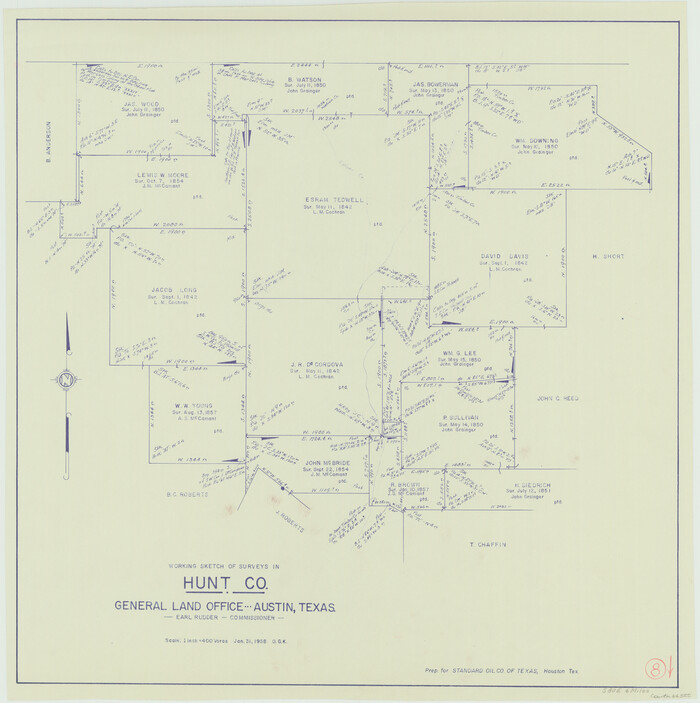 66355, Hunt County Working Sketch 8, General Map Collection