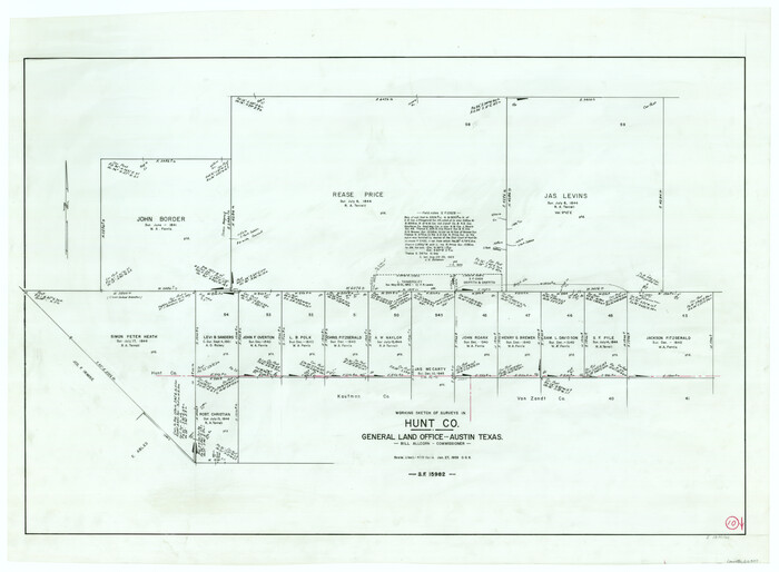 66357, Hunt County Working Sketch 10, General Map Collection