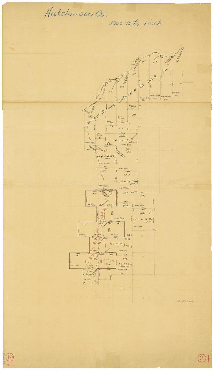 66360, Hutchinson County Working Sketch 2, General Map Collection