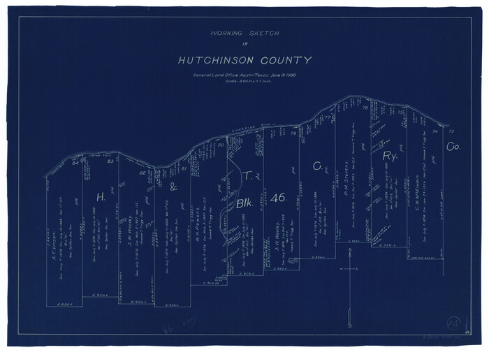 66372, Hutchinson County Working Sketch 14, General Map Collection