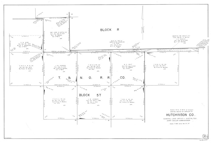 66384, Hutchinson County Working Sketch 24, General Map Collection