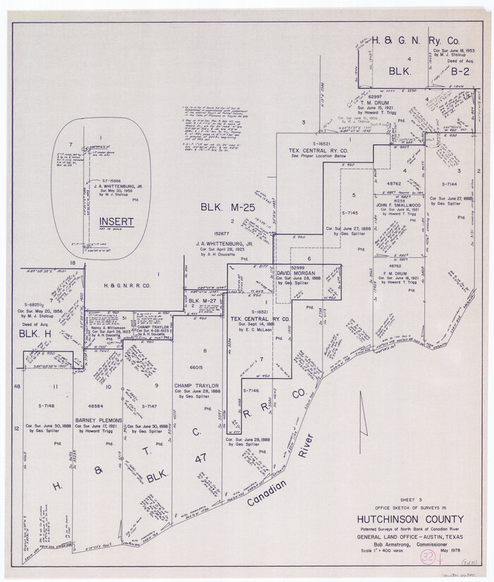 66392, Hutchinson County Working Sketch 32, General Map Collection