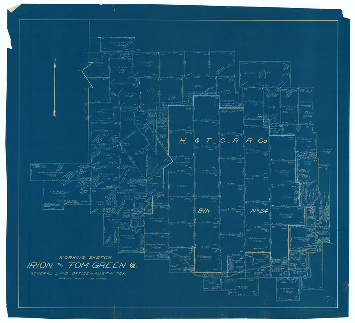 66410, Irion County Working Sketch 1, General Map Collection