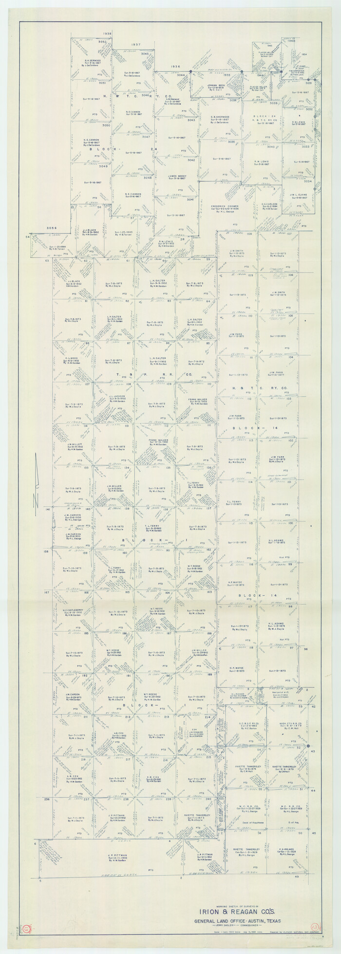 66422, Irion County Working Sketch 13, General Map Collection