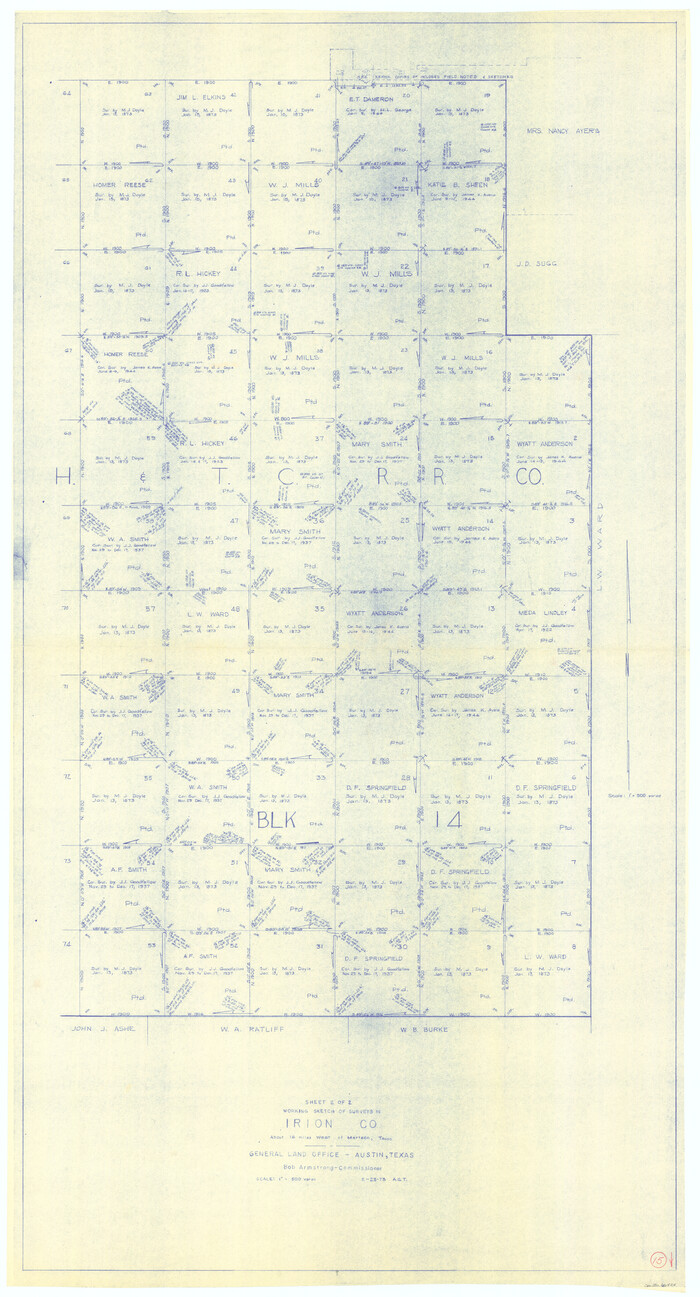 66424, Irion County Working Sketch 15, General Map Collection