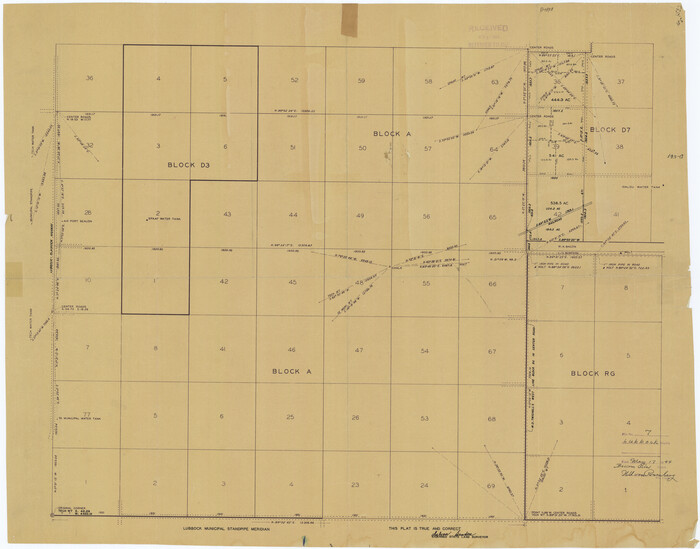 6643, Lubbock County Rolled Sketch 7, General Map Collection