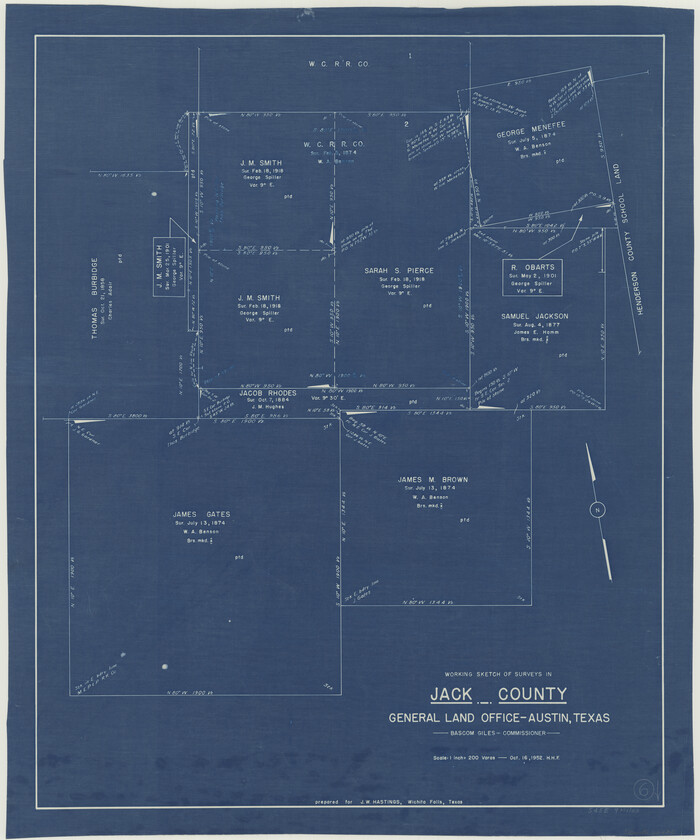 66432, Jack County Working Sketch 6, General Map Collection