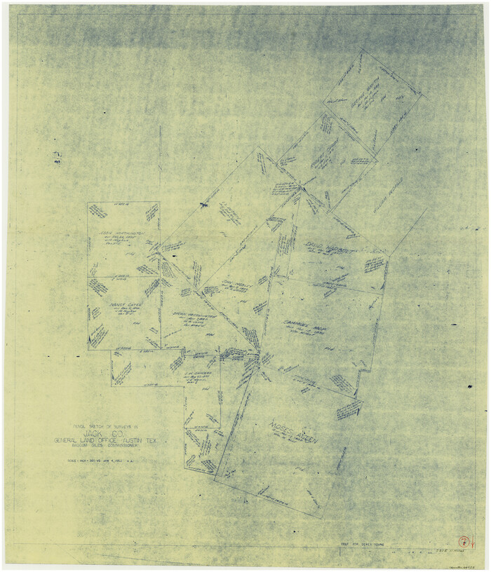 66433, Jack County Working Sketch 7, General Map Collection