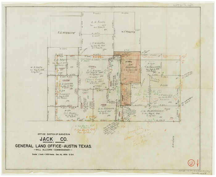 66438, Jack County Working Sketch 12, General Map Collection