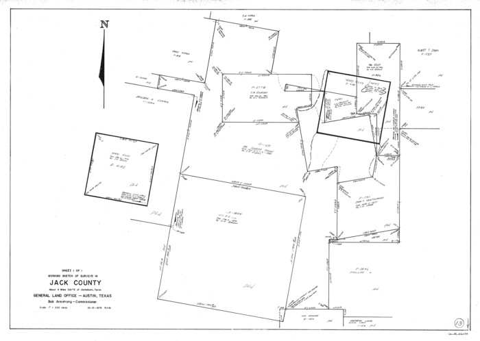 66439, Jack County Working Sketch 13, General Map Collection
