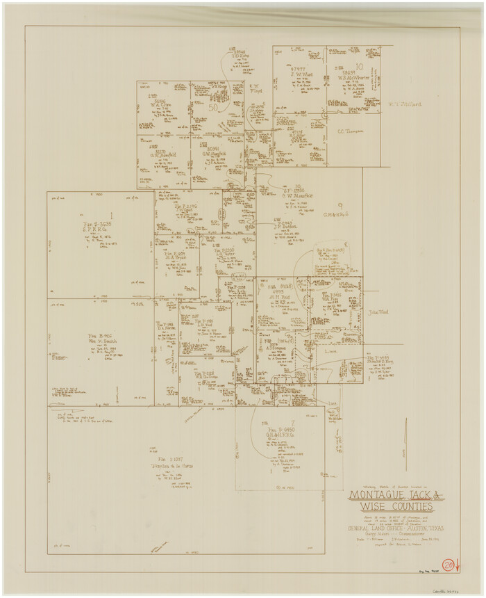 66446, Jack County Working Sketch 20, General Map Collection