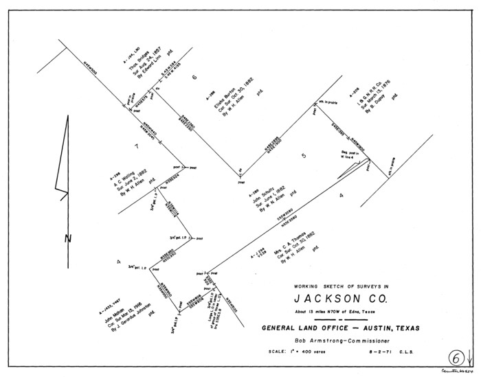 66454, Jackson County Working Sketch 6, General Map Collection