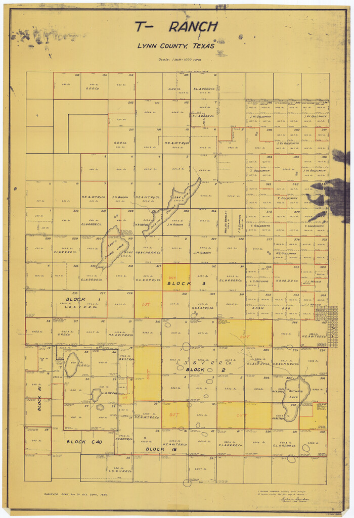 6649, Lynn County Rolled Sketch 13, General Map Collection