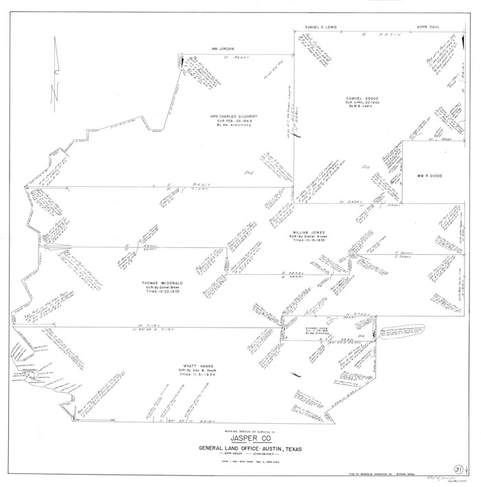 66493, Jasper County Working Sketch 31, General Map Collection